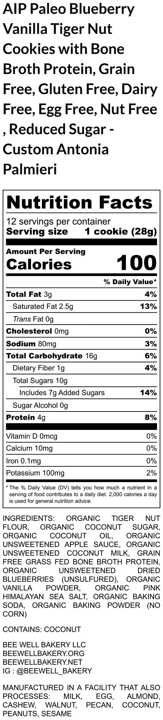 AIP Paleo Tiger Nut Cookie Calendars, Gluten Free, Grain Free, Dairy Free, Vegan, Christmas Tradition Countdown, Holiday Gift, AIP Protocol