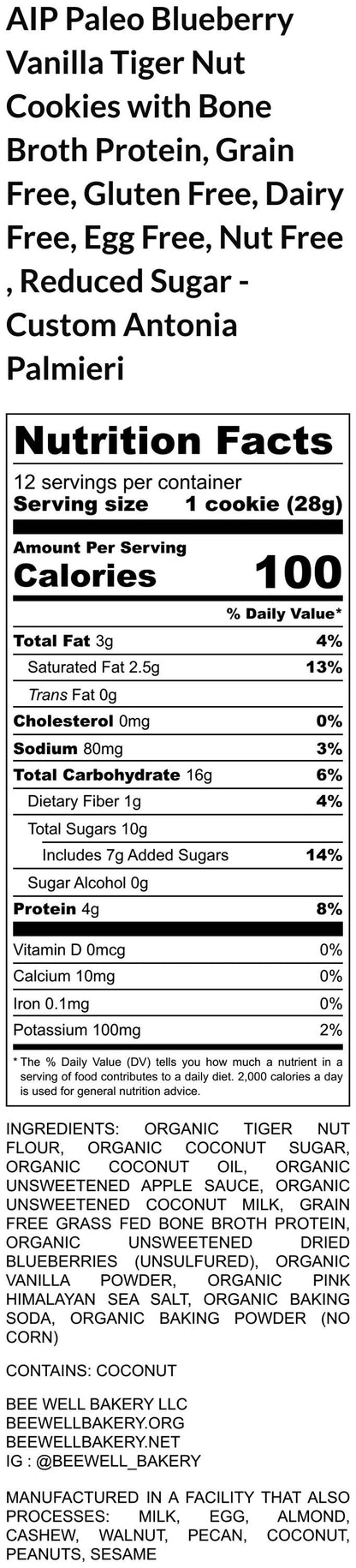 AIP Paleo Tiger Nut Cookie Calendars, Gluten Free, Grain Free, Dairy Free, Vegan, Christmas Tradition Countdown, Holiday Gift, AIP Protocol