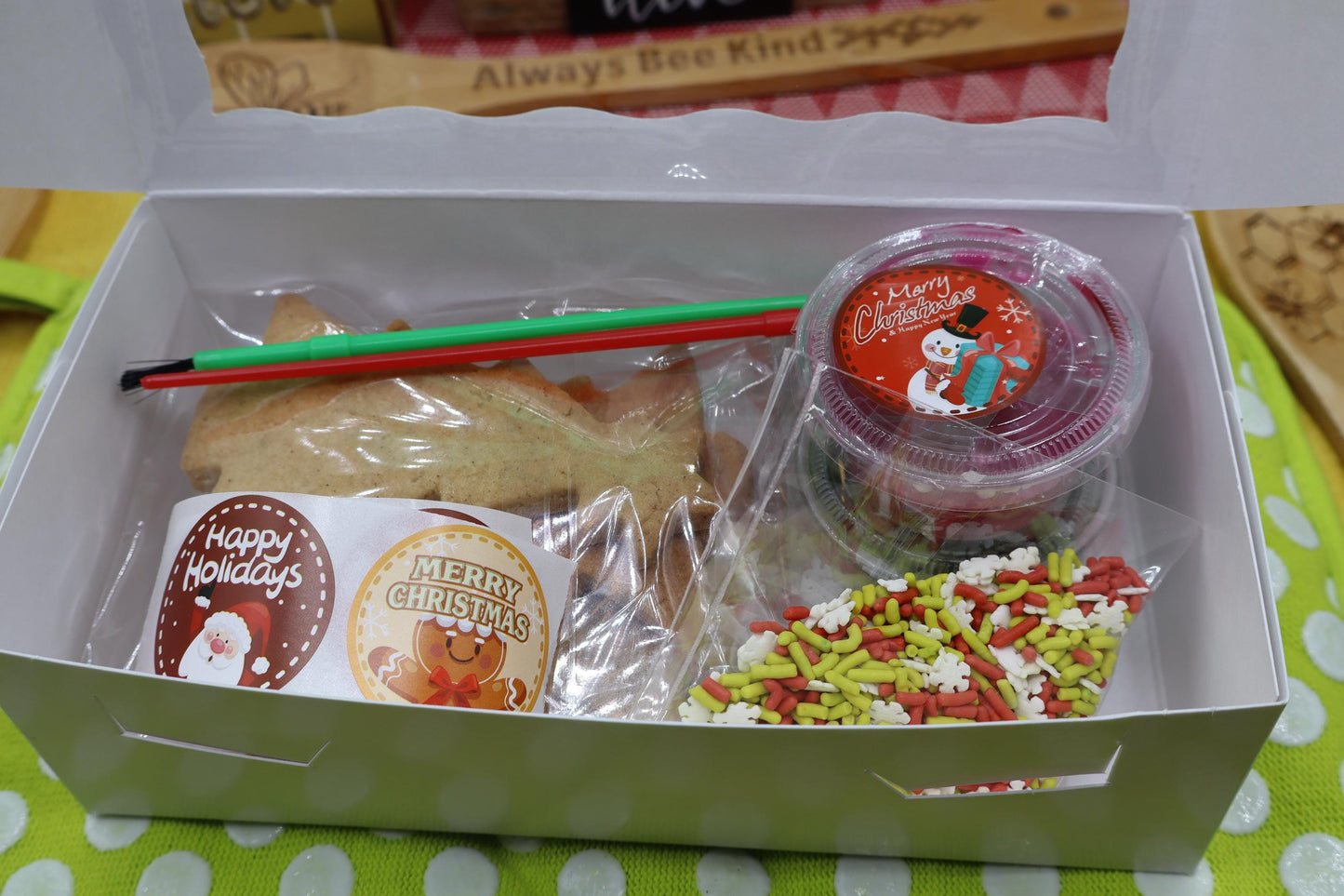 Gluten Free Christmas Sugar Cookie Kits, Dairy Free, Vegan, Egg Free, Nut Free, Healthy Snacks, baking Activity, Holiday Gifts, Sugar Free