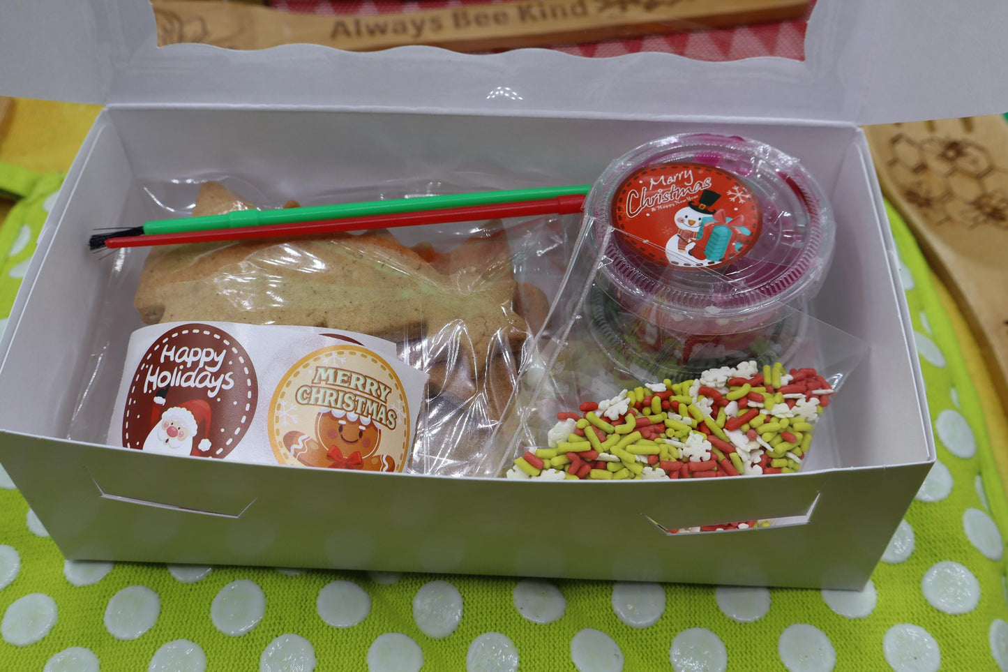 Gluten Free Christmas Sugar Cookie Kits, Dairy Free, Vegan, Egg Free, Nut Free, Healthy Snacks, baking Activity, Holiday Gifts, Sugar Free