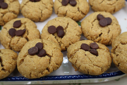 KETO Cookies, Peanut Butter Blossoms, Gluten Free, Egg Free, Dairy Free, Sugar Free, Vegan, Low Carb, Erythritol Free, dessert, graduation