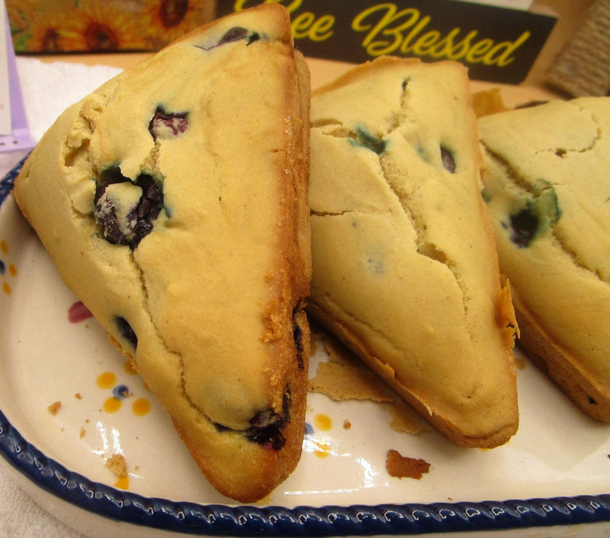 Gluten Free Scones, High Protein, Dairy Free, Sugar Free, Vegan, Nut Free, Egg Free, Fitness Snacks, Wild blueberry, July 4th desserts, BBQ
