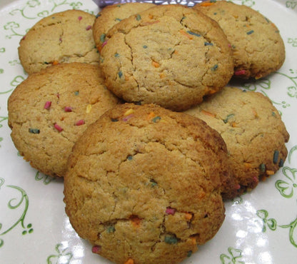 High Protein, Fitness Queen Cookie, Vanilla Birthday Cake, Vegan, Gluten Free, Dairy Free, Sugar Free, Anabolic, Collagen, Post Workout