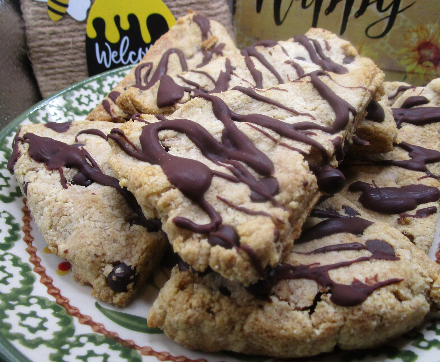 Keto, Scone, Banana Chocolate Chip, Gluten Free, Dairy Free, Vegan, Grain Free, Egg Free, Low Carb, Diet, Mother's Day, Brunch, Graduation