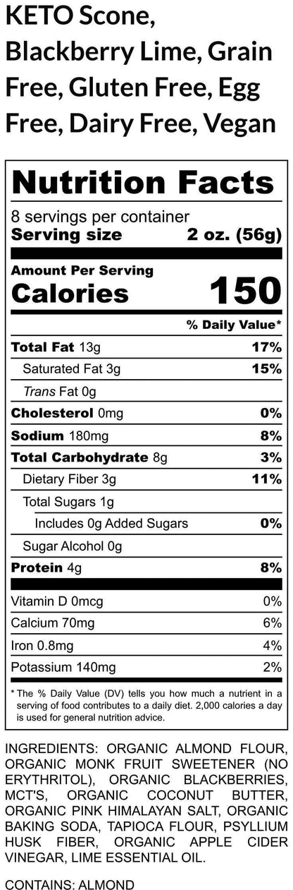 Keto, Blackberry Lime Scone, Grain Free, Gluten Free, Egg Free, Dairy Free, Sugar Free, Vegan, Low Carb, Memorial Day, Dessert, Birthday