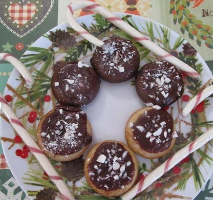 Gluten Free Donuts, Candy Cane, Dairy Free, Vegan, Egg Free, Nut Free, School safe Snacks, Christmas Party Treats, Allergy Friendly Gifts