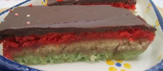 Gluten Free Rainbow Cookies, Dairy Free, Vegan, Natural Colors, Italian Wedding Cookie, Mazapan, Holiday Dessert, Cookie gift, Natural color