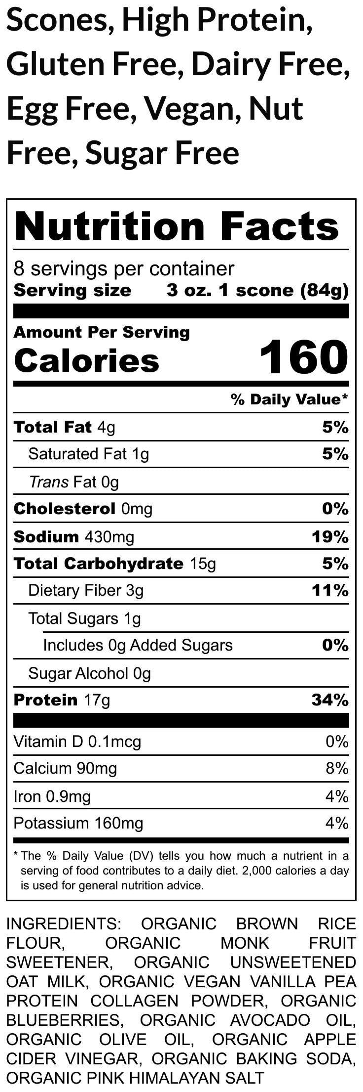 Gluten Free Scones, High Protein, Dairy Free, Sugar Free, Vegan, Nut Free, Red Velvet Dessert, Fitness Snacks, Wild blueberry, Easter Gifts