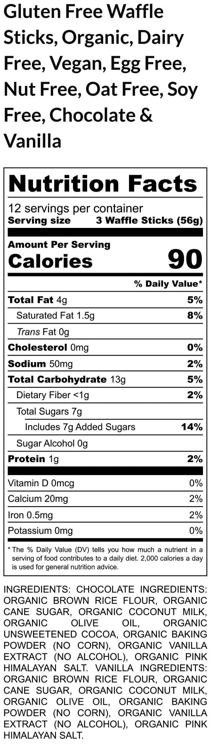 Gluten Free Donut Waffle Sticks, Dairy Free, Egg Free, Vanilla, Chocolate, Vegan, Healthy Breakfast, Valentine's Day Brunch, Kid Friendly