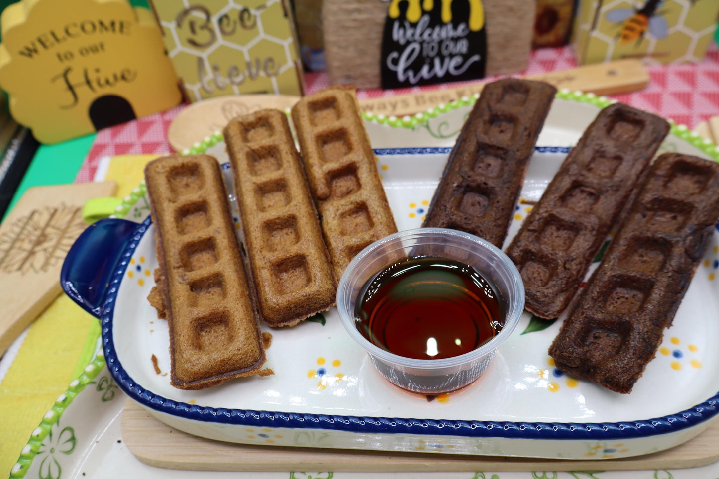 Gluten Free Donut Waffle Sticks, Dairy Free, Egg Free, Vanilla, Chocolate, Vegan, Healthy Breakfast, Valentine's Day Brunch, Kid Friendly