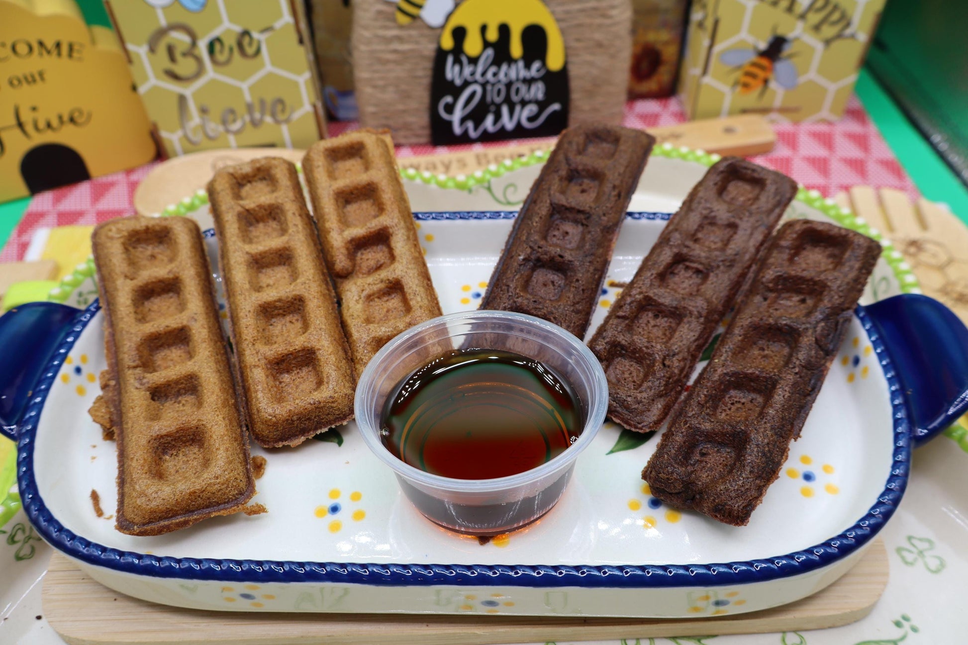 Gluten Free Donut Waffle Sticks, Dairy Free, Egg Free, Vanilla, Chocolate, Vegan, Healthy Breakfast, Valentine's Day Brunch, Kid Friendly