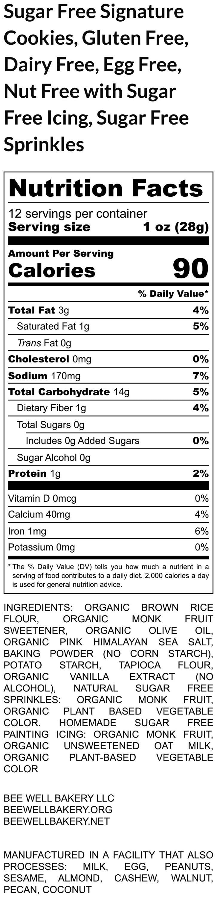 Gluten Free Cookie Kits, Unicorn, Rainbows, Dairy Free, Egg Free, Nut Free, Vegan, Girls Birthdays, School Safe, Sugar Free, Party Favors