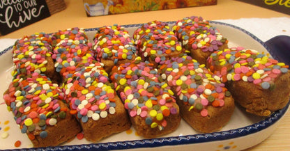 Gluten Free Sugar Cookie Bars, Dairy Free, Vegan, Nut Free, Birthday Gifts, Natural Sprinkles, Cookie Gifts, Football snacks, Class Party