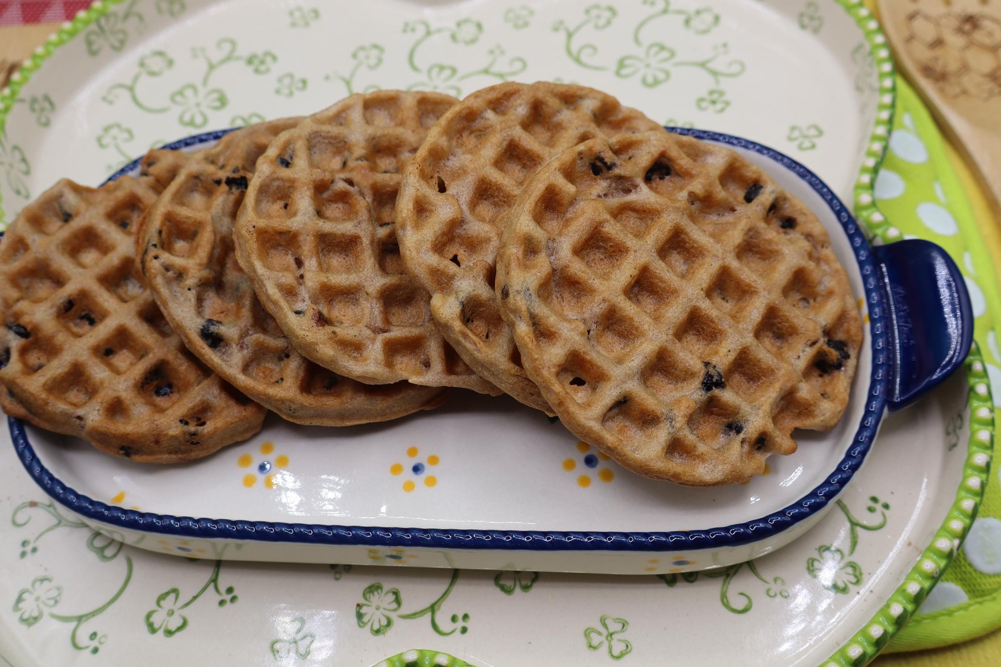 Grain Free Blueberry Waffles, AIP Paleo, Gluten Free, Vegan, Egg Free, Dairy Free, Ready to go, No added Sugar, Mother's Day Breakfast, Gift