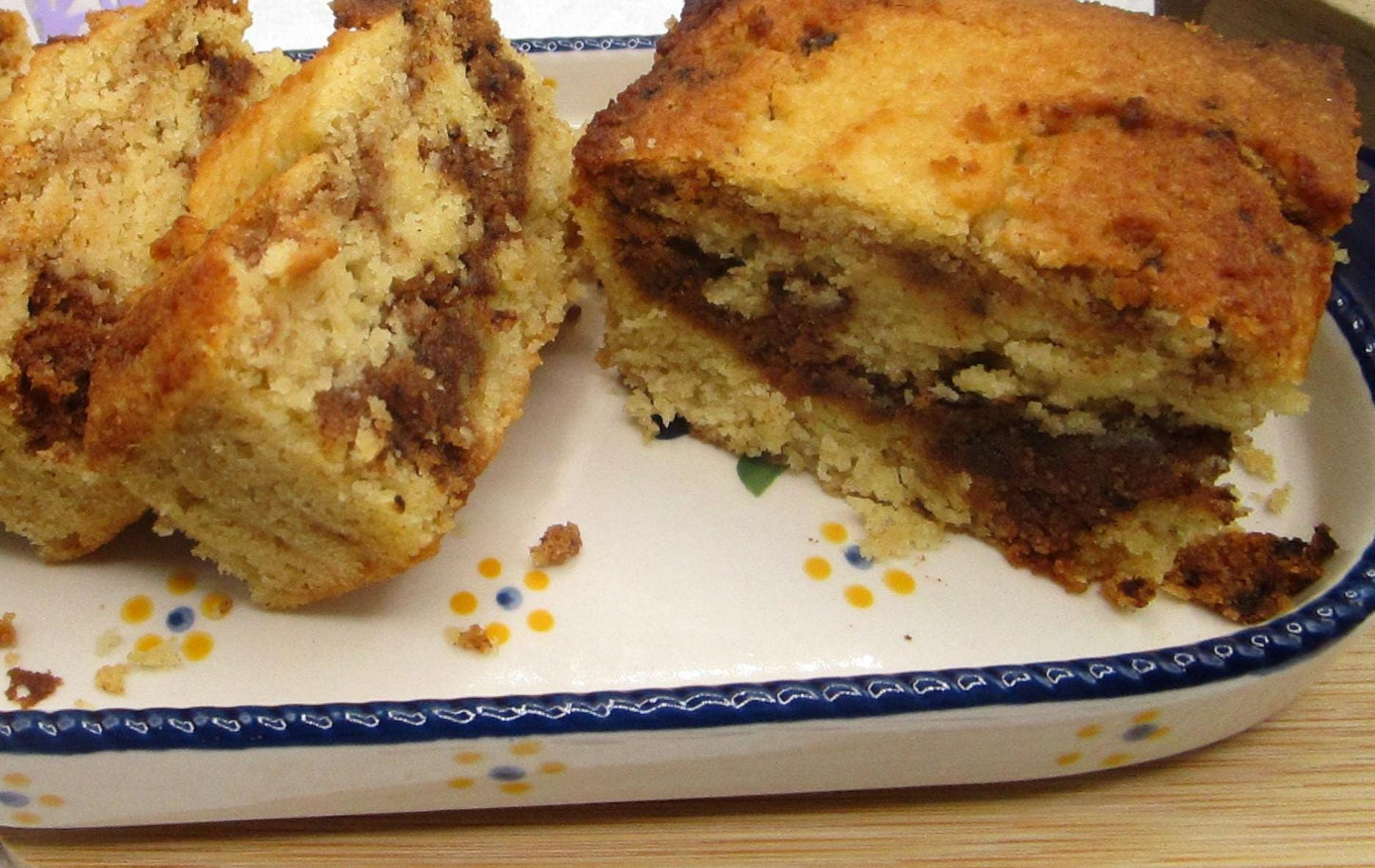 High Protein Coffee Crumb Cake, Gluten Free, Dairy Free, Grain Free, Sugar Free, Low Carb Snacks, Birthday, Cinnamon Swirl, Valentine's Day