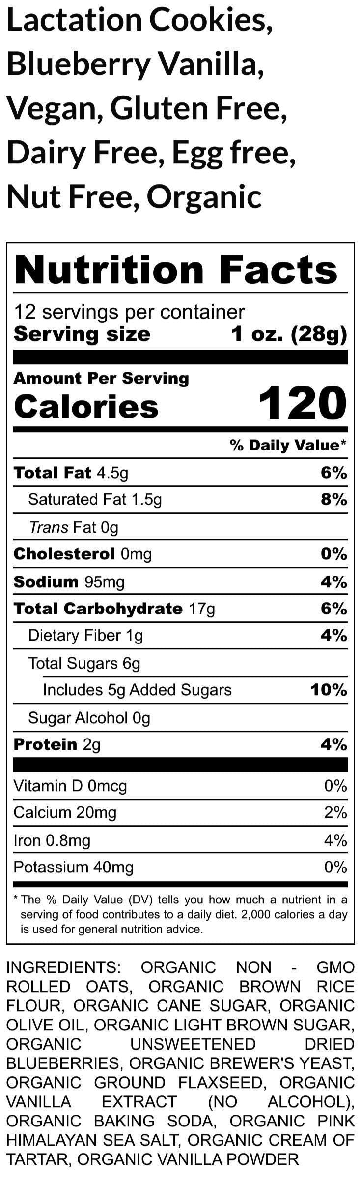 Lactation Cookies, Gluten Free, Vegan, Dairy Free, Egg Free, No refined sugar, Breastfeeding, Brewer's Yeast, Mom Gift, Breast Milk, Flax