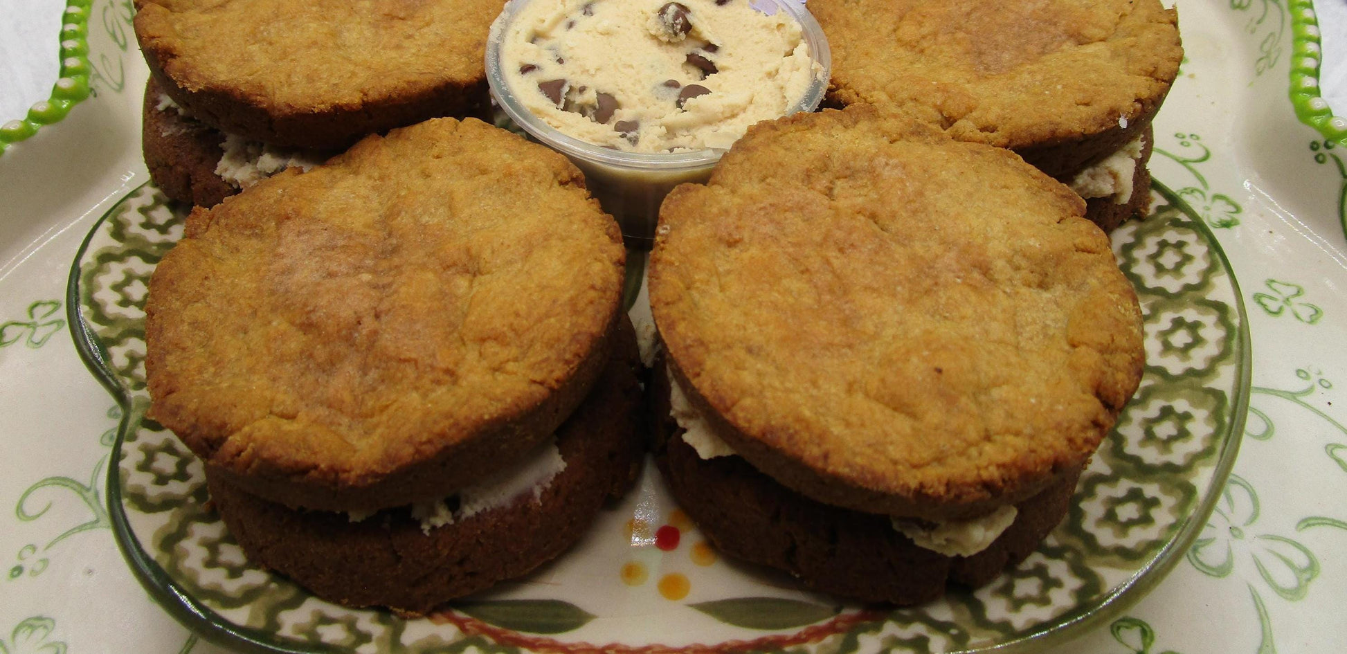 High Protein Cookie Sandwich, Cannoli, Gluten Free, Sugar Free, Dairy Free, Egg Free, Coconut Free, Vegan Collagen, Fitness Snack, Anabolic