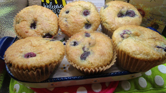 Gluten Free Muffins, Dairy Free, Vegan, Low FODMAP, Blueberry-Strawberry-Cherry-Raspberry, Nut Free, Low Fat, Coconut Free, Valentine's Day
