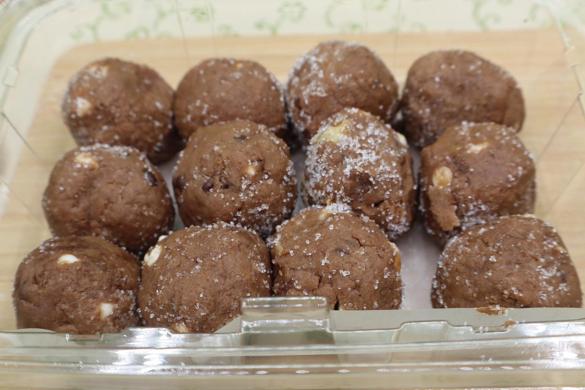 Gluten Free High Protein Power Dough Balls, Dairy Free, Vegan, Pea Protein, Nut Free, Low Carb snacks, Low Calorie, Sugar Free, Clean Eating