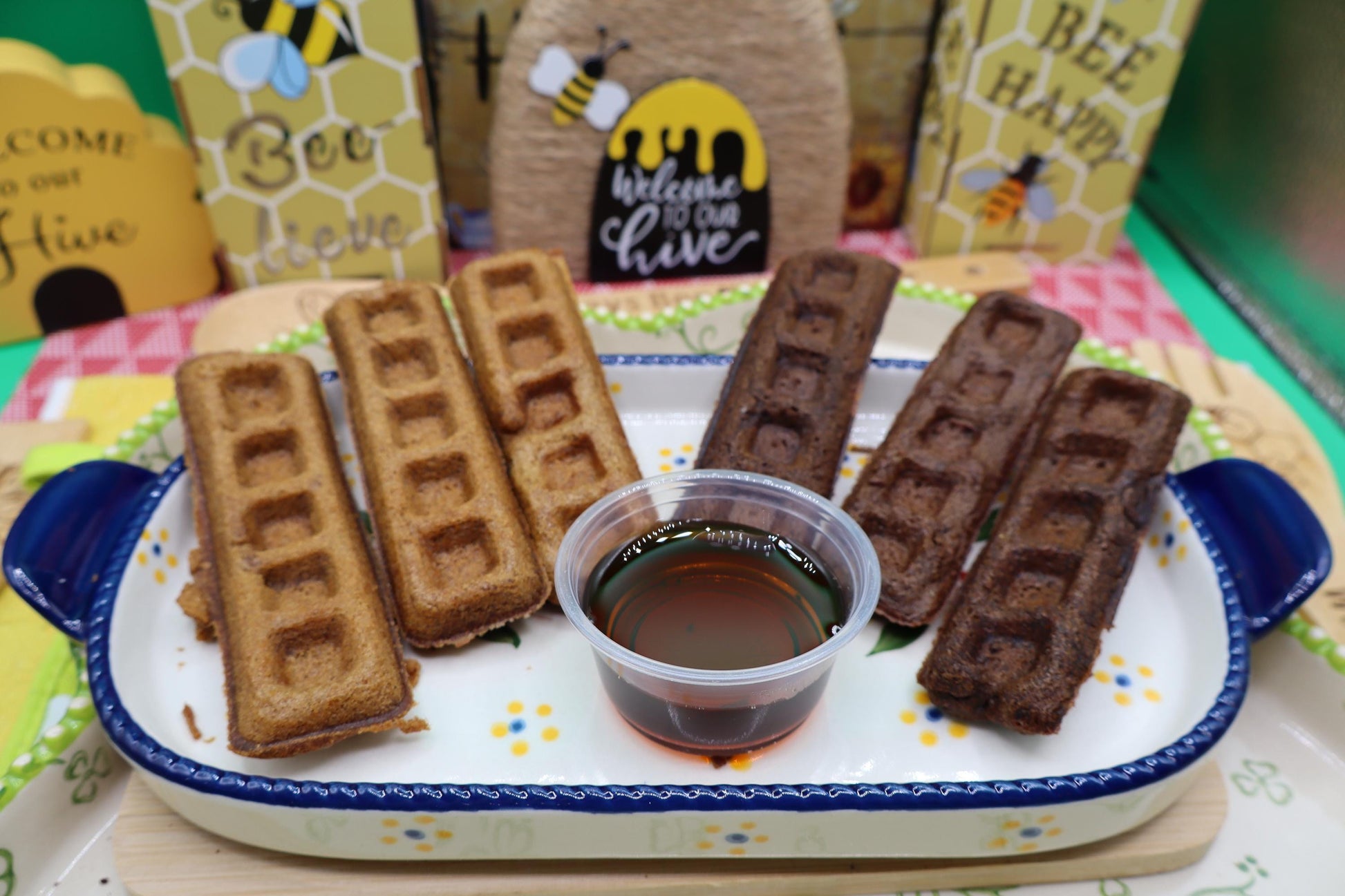 Gluten Free Donut Waffle Sticks, Dairy Free, Egg Free, Vanilla, Chocolate, Vegan, Healthy Breakfast, Valentine's Day Brunch, Kid Friendly