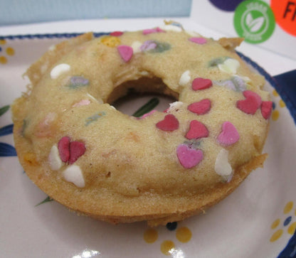 Donuts, Gluten Free, Dairy Free, Egg Free, Bakery Size, Vegan, Hearts, Vanilla, Chocolate, Wedding, Anniversary Gift, Love, No Refined Sugar