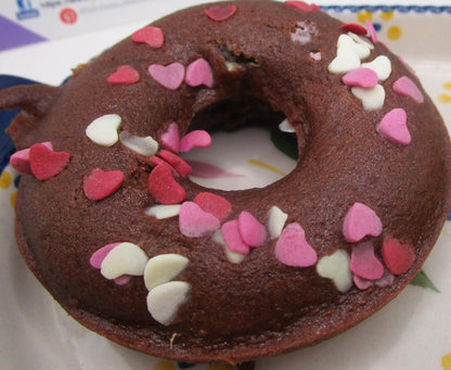 Donuts, Gluten Free, Dairy Free, Egg Free, Bakery Size, Vegan, Hearts, Vanilla, Chocolate, Wedding, Anniversary Gift, Love, No Refined Sugar