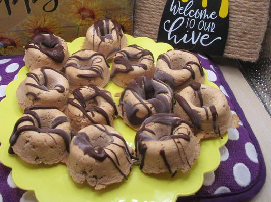 Keto Mini Mocha Chip Donut Rings, Sugar free, Grain Free, Gluten Free, Dairy Free, Vegan, High Protein, Low Carb snack, Valentine's Day Gift