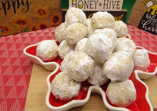 Sugar Free Mexican Wedding Cookies, Gluten Free, Dairy Free, Egg Free, Vegan, Nut Free option, Russian Teacake, Low Fat, Valentine's Day