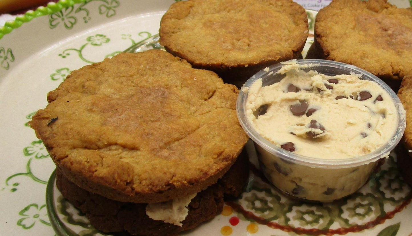 High Protein Cookie Sandwich, Chocolate Chip, Gluten Free, Sugar Free, Dairy Free, Coconut Free, Vegan Protein, Fitness Snack, Valentine's