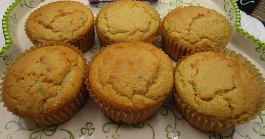 Keto Muffins, Vanilla Birthday Cake, Gluten Free, Grain Free, Dairy Free, Sugar Free, Low Carb, Fitness Gift, Birthday Dessert, Holiday Gift