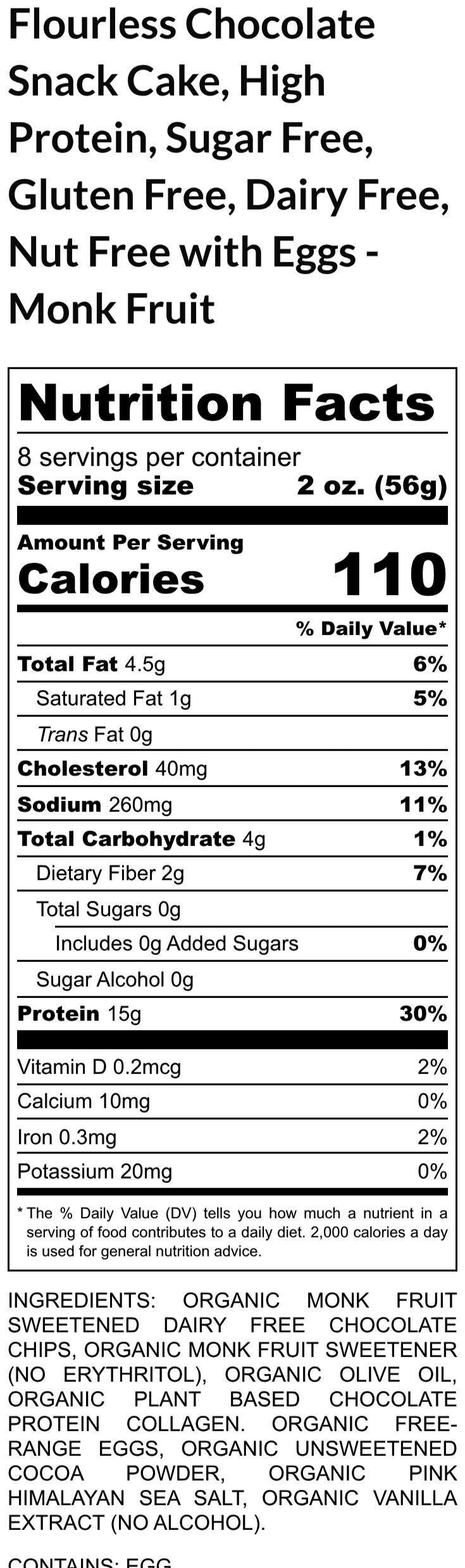 Gluten Free Flourless Chocolate Snack Cakes, Gluten Free, Dairy Free, Grain Free, Sugar Free, KETO, Low Carb, High Protein, Easter Dessert
