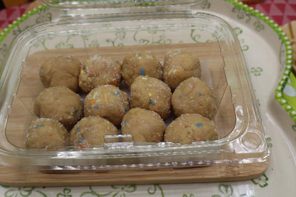 Gluten Free High Protein Power Dough Balls, Dairy Free, Vegan, Pea Protein, Nut Free, Low Carb snacks, Low Calorie, Sugar Free, Clean Eating