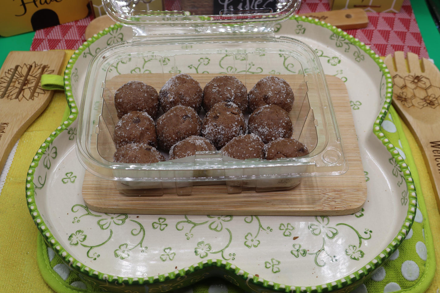 Gluten Free High Protein Power Dough Balls, Dairy Free, Vegan, Pea Protein, Nut Free, Low Carb snacks, Low Calorie, Sugar Free, Clean Eating