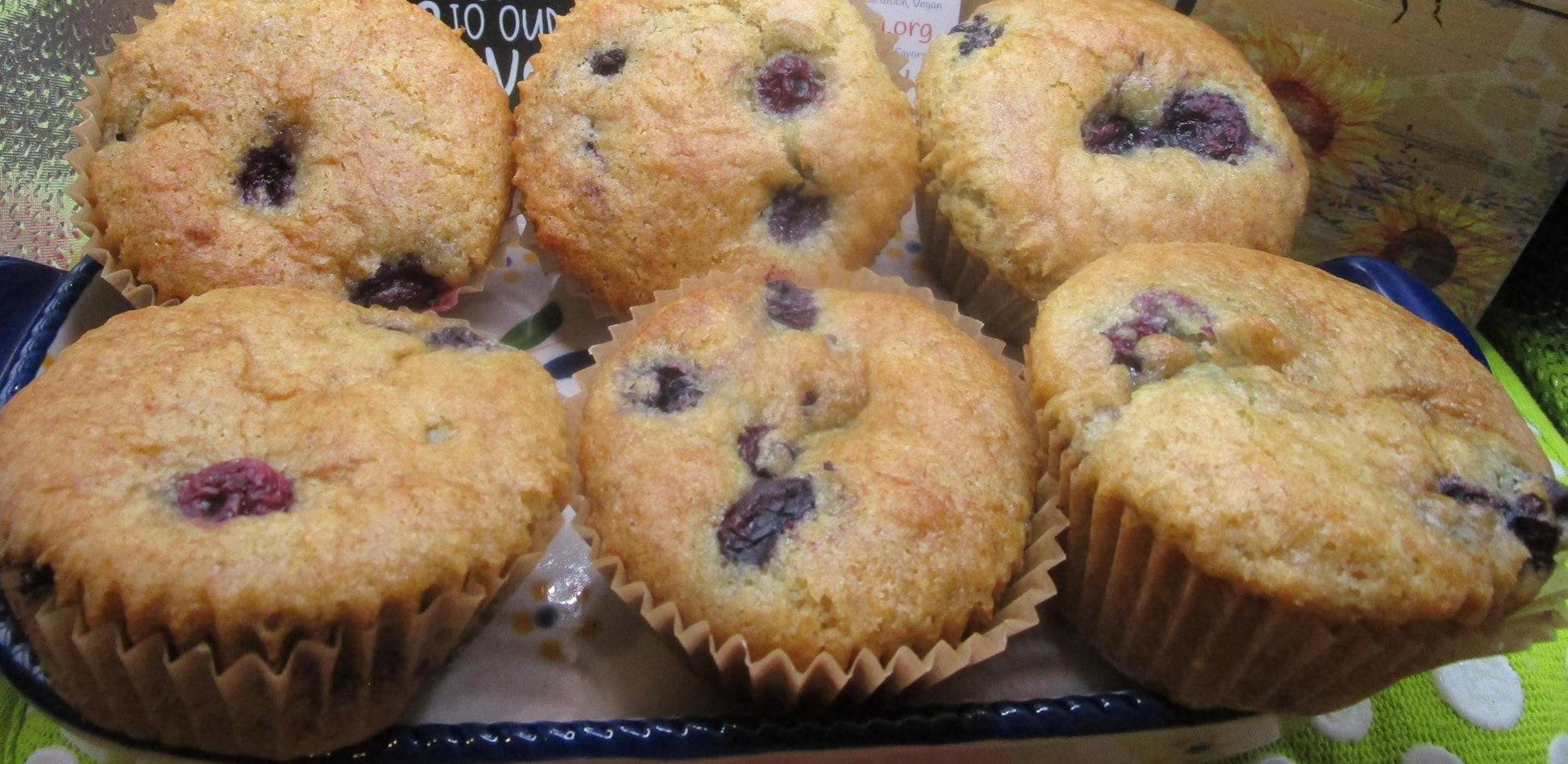 Gluten Free Muffins, Dairy Free, Egg Free, Vegan, Nut Free, Soy Free, Peanut Free, Reduced Fat, Low Sugar, Valentine's Day, Birthday Gifts