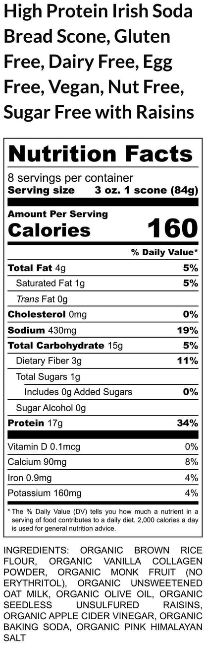 Scones, Irish Soda Bread, Gluten Free, Dairy Free, Egg Free, Vegan, Saint Patrick's Day, Nut Free, Leprechaun, Sugar Free, gift, Brunch