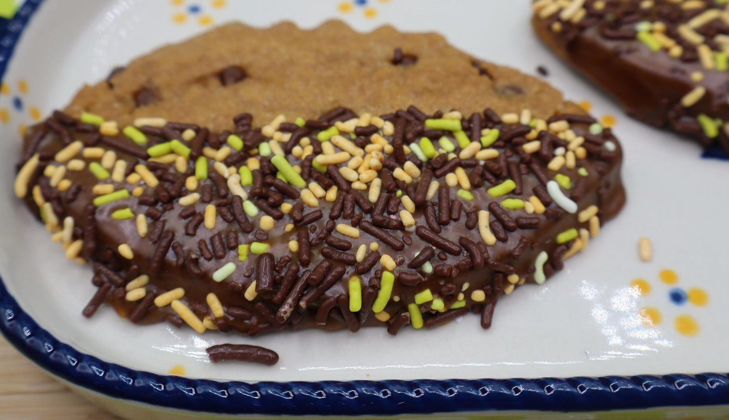 Football Gluten Free Chocolate Chip Cookie, Dairy Free, Vegan, Party Favor, gameday snacks, NFL, natural sprinkles, school safe, Superbowl