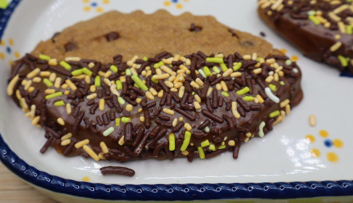 Football Gluten Free Chocolate Chip Cookie, Dairy Free, Vegan, Party Favor, gameday snacks, NFL, natural sprinkles, school safe, Superbowl
