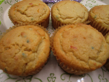 Keto Muffins, Vanilla Birthday Cake, Gluten Free, Grain Free, Dairy Free, Sugar Free, Low Carb, Fitness Gift, Birthday Dessert, Holiday Gift
