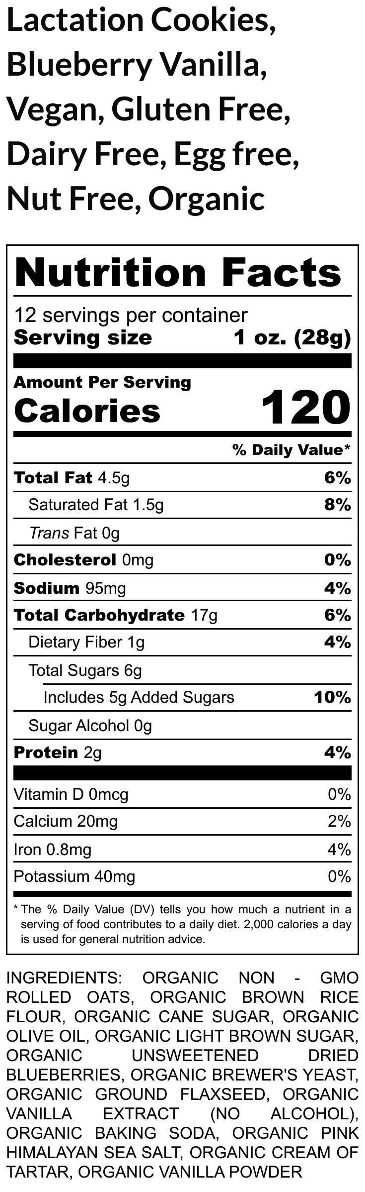 Lactation Cookies, Gluten Free, Vegan, Dairy Free, Egg Free, Breastfeeding, Brewer's Yeast, New Mom Gift, Breast Milk, Flax, Birthday Gifts