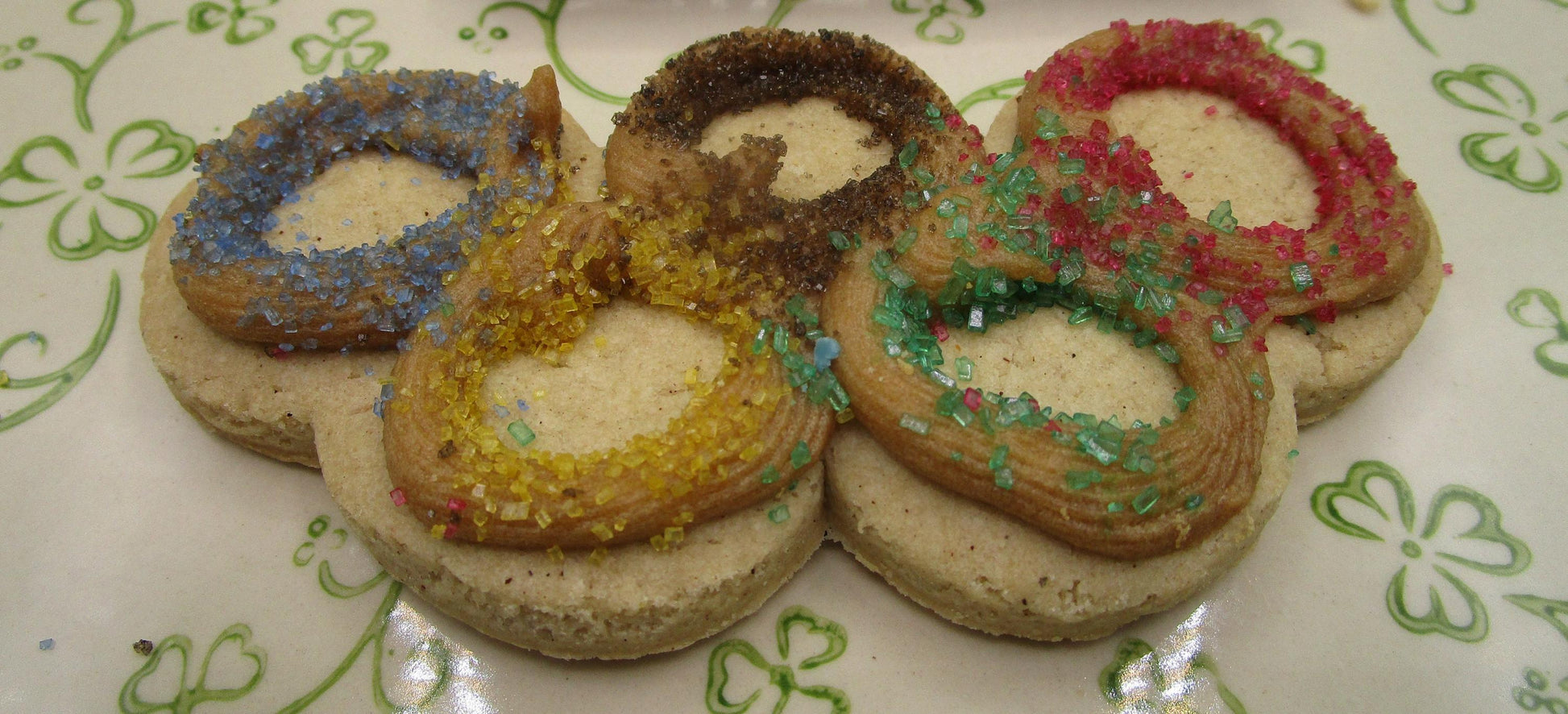 Olympic Ring Sugar Cookies, Gluten Free, Dairy Free, Vegan, Egg Free, Nut Free, Summer Games, Fitness, Sports, Athlete Gifts, Healthy Snack