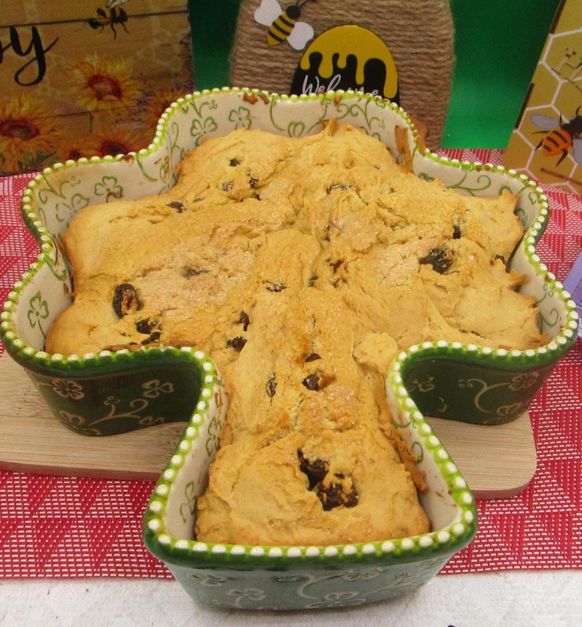 High Protein Irish Soda Bread, Gluten Free, Vegan, Dairy Free, Egg Free, Nut Free, Saint Patrick's Day, Sugar Free, Clover, Fitness Gifts