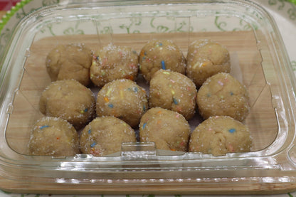 High Protein Power Dough Balls, Gluten Free, Dairy Free, Pea Protein, Nut Free, Low Carb, Vegan, Low Calorie Fitness Gifts, Easter Dessert