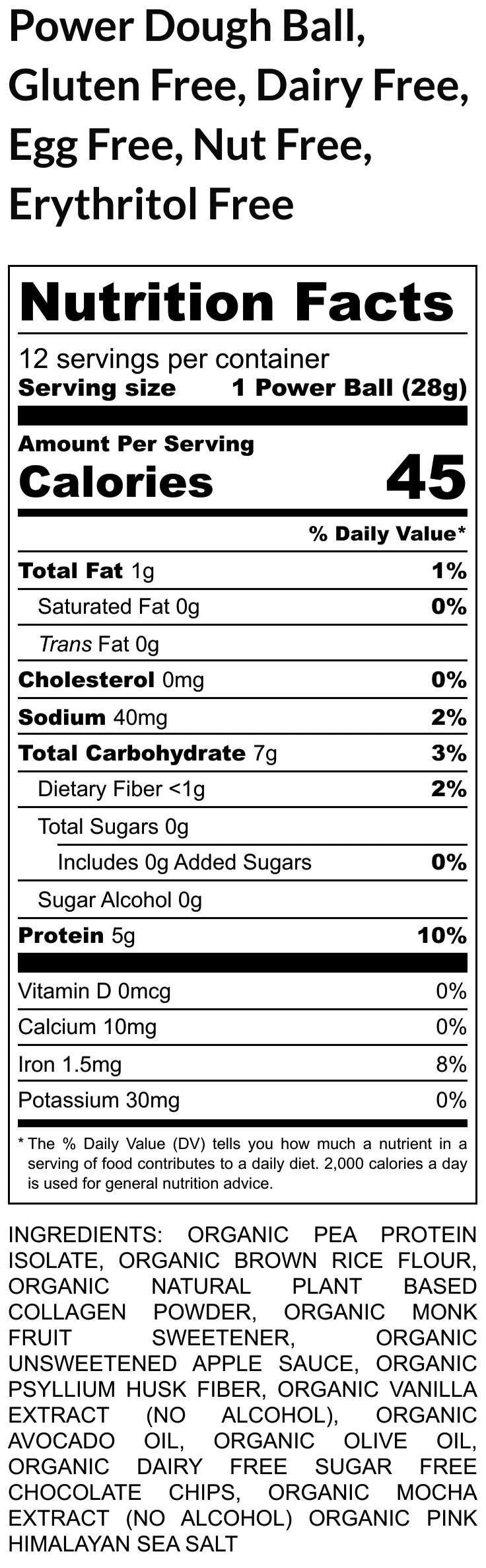 High Protein Power Dough Balls, Gluten Free, Dairy Free, Pea Protein, Nut Free, Low Carb, Vegan, Low Calorie Fitness Gifts, Easter Dessert