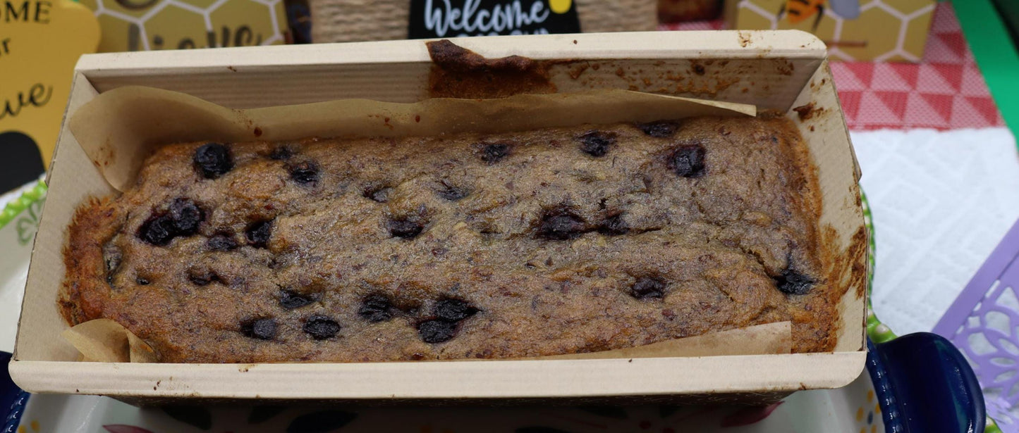 Blueberry Banana Bread, AIP Paleo, Gluten Free, Grain Free, Dairy Free, Vegan, Autoimmune Protocol, Allergy Friendly snacks, Wellness Gift