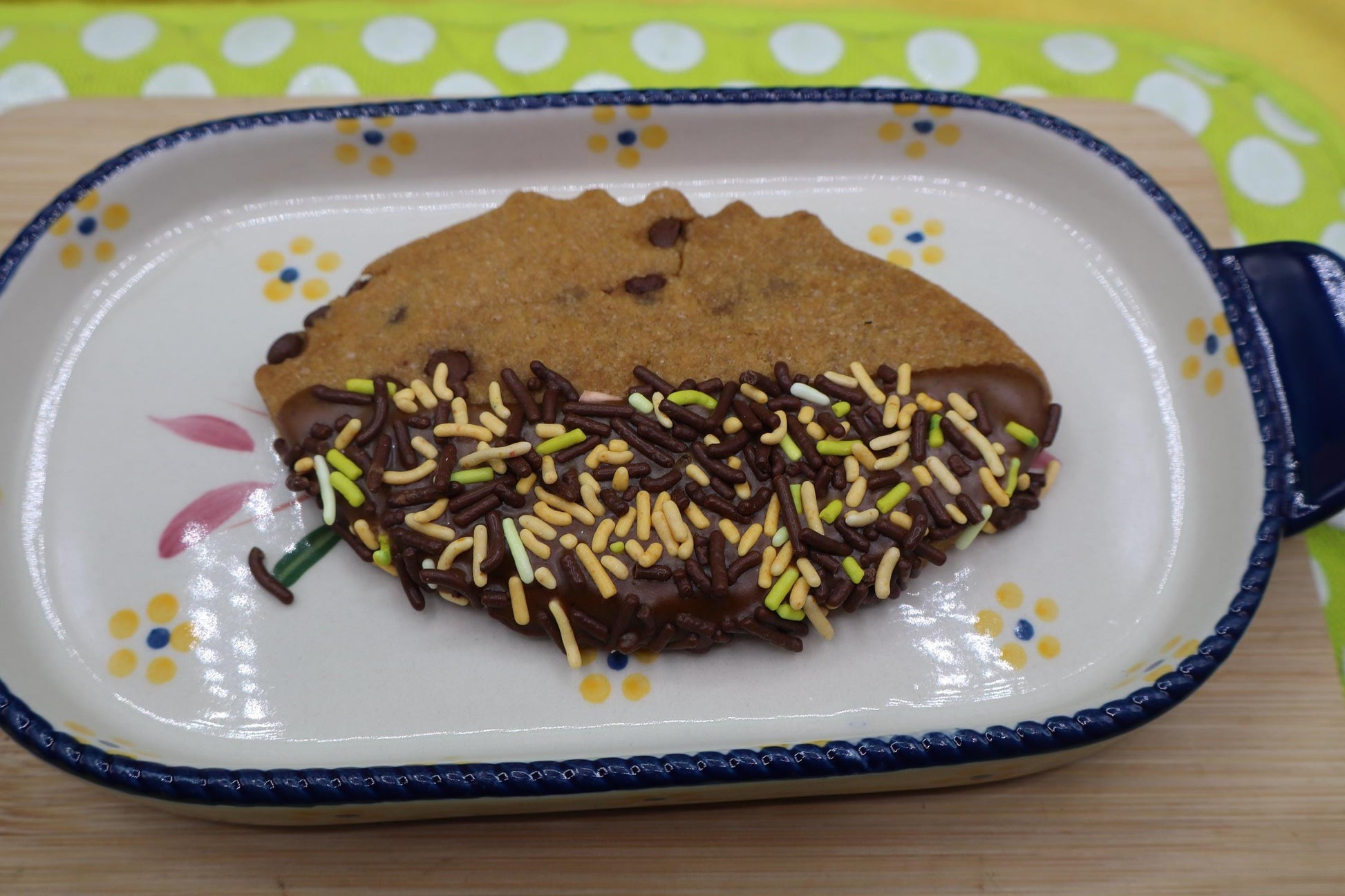 Football Gluten Free Chocolate Chip Cookie, Dairy Free, Vegan, Party Favor, gameday snacks, NFL, natural sprinkles, school safe, Superbowl