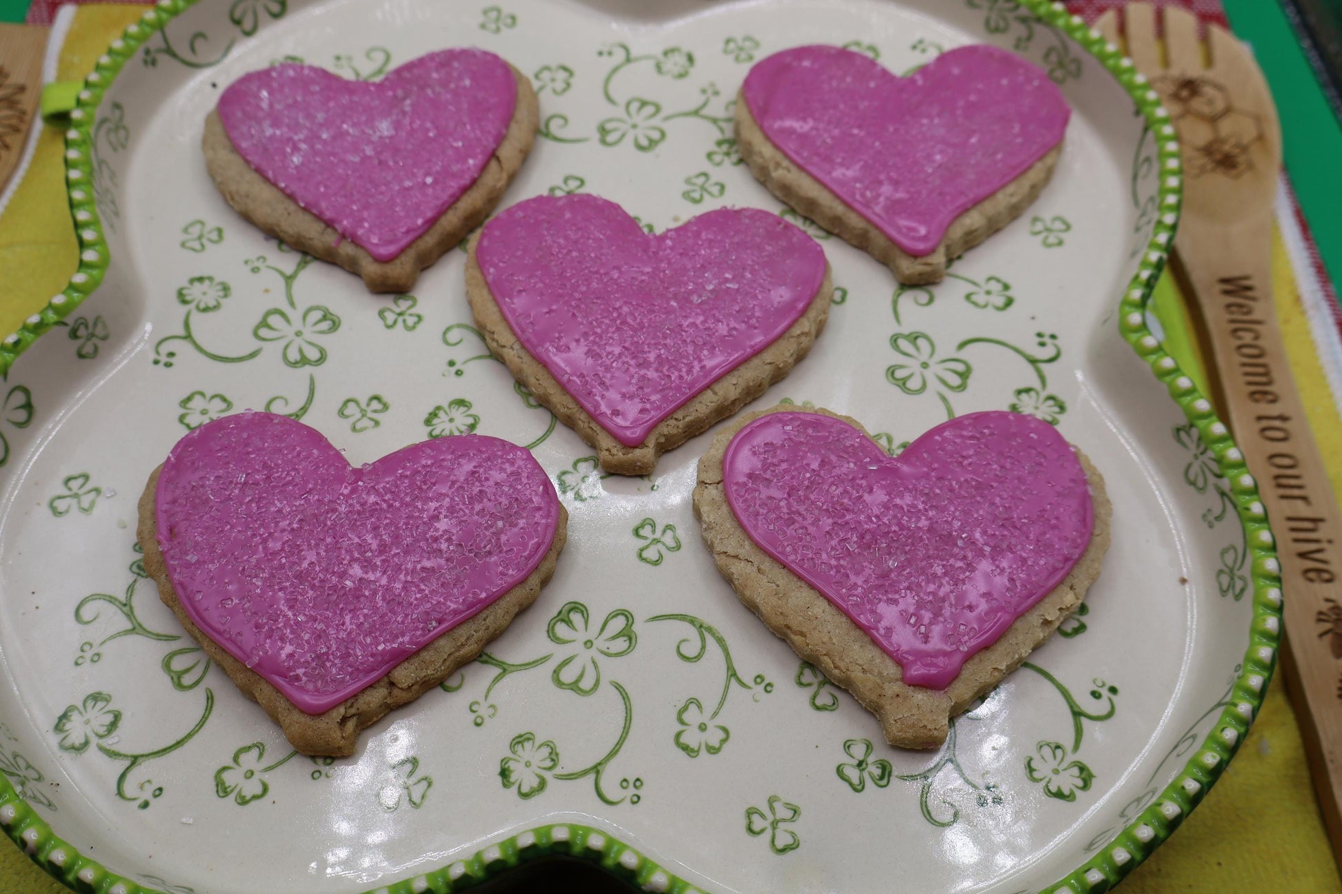 Gluten Free Sugar Cookies, Hearts, Dairy Free, Nut Free, Vegan, Valentine's Day Gift, Bridal sweets, Love, Wedding Favors, Natural Colors