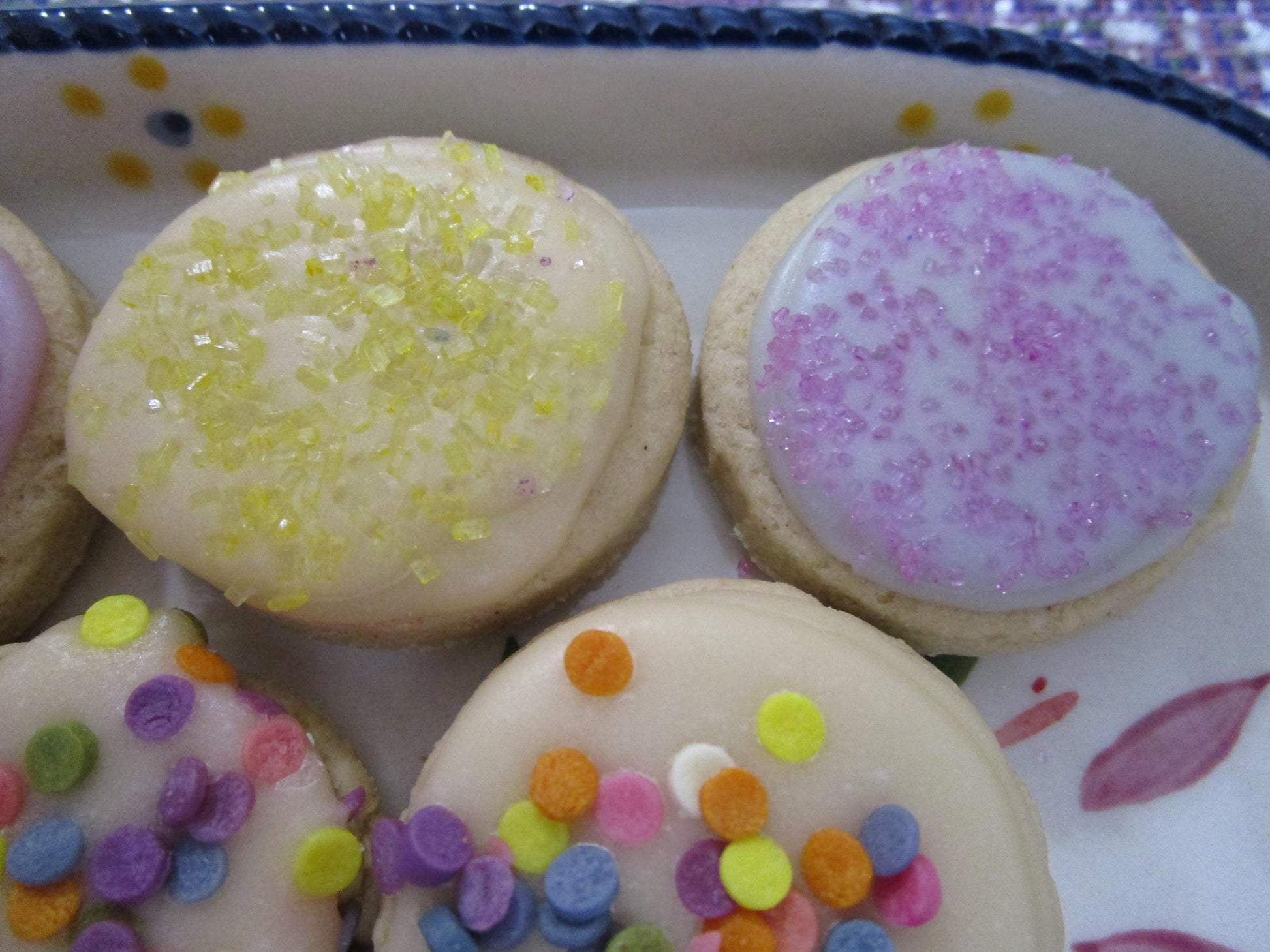 Gluten Free Iced Sugar Cookies, Button Size, Dairy Free, Vegan, Nut Free, School Safe Party, Birthday gift, Easter snacks, natural colors