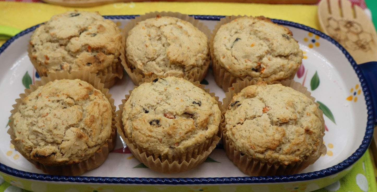 High Protein Morning Glory Muffins, Sugar Free, Gluten Free Dairy Free, Vegan, Peanut Free, Easter Brunch, Birthday Gift, Clean Eating snack