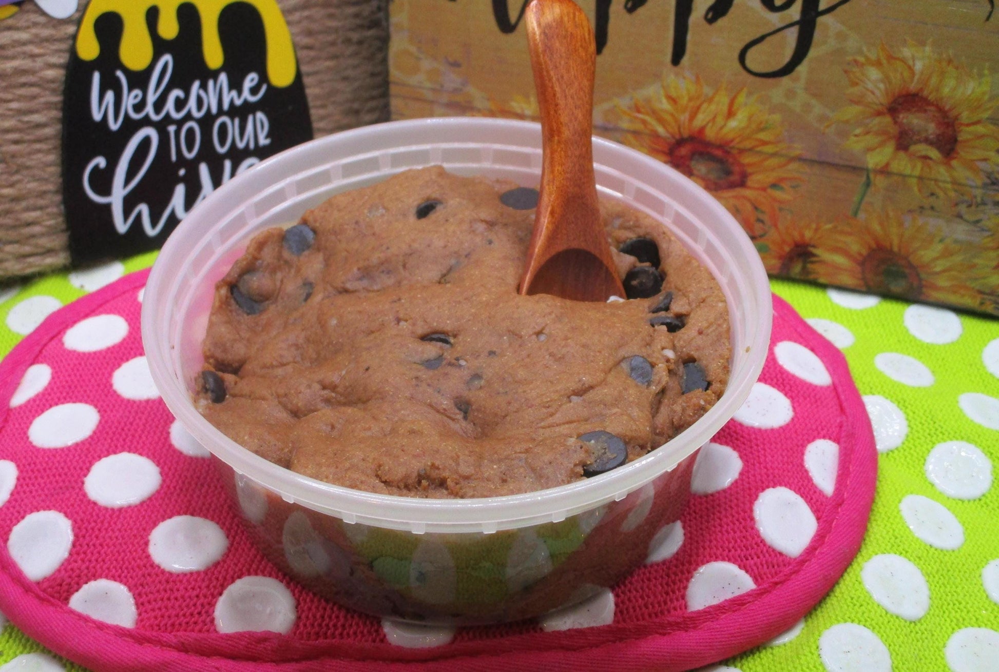 AIP Paleo Cookie Dough, Edible, Tiger Nut, Carob Chip, Gluten Free, Dairy Free, Egg Free, Grain Free, Wellness Gift, Valentine's Day Gifts