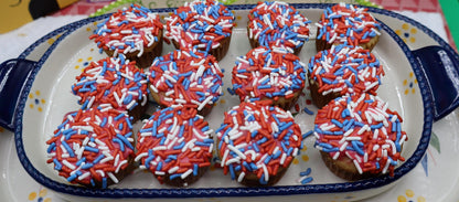 Gluten Free Mini Cupcakes, Dairy Free, School Safe, Vegan, Birthday Party Snacks, Nut Free, Natural Sprinkles, Easter, Saint Patrick's Day